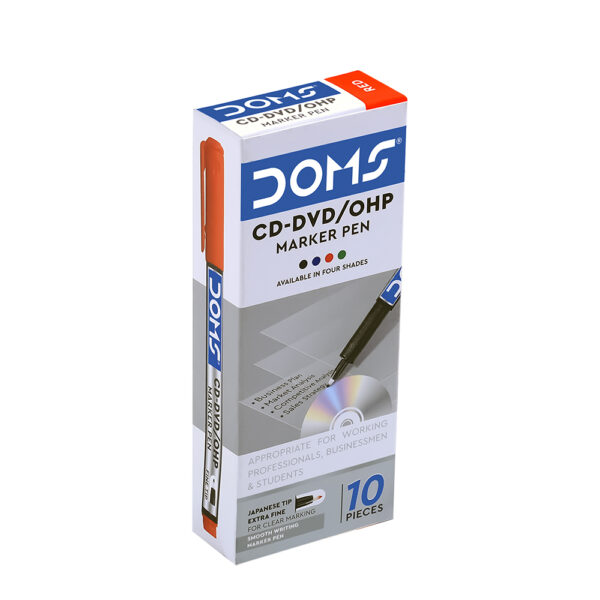 DOMS CD Marker Pen – Red [1-Marker]