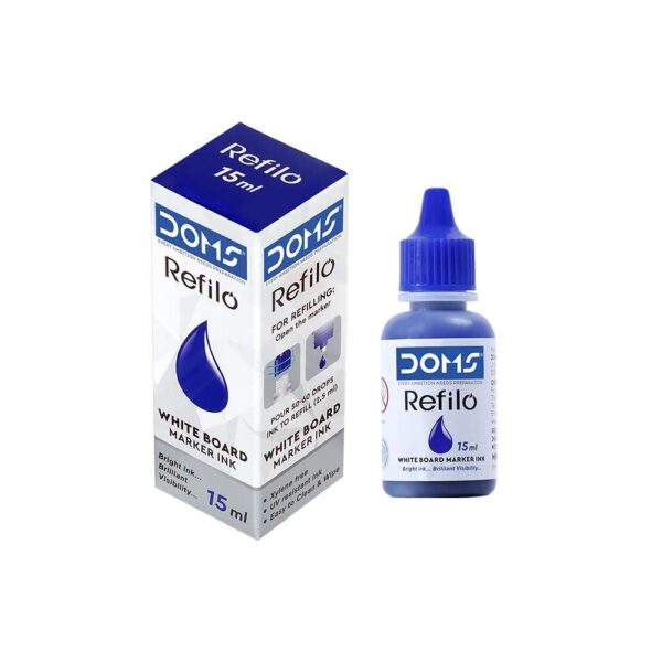 DOMS Refilo White Board Marker Ink – Blue