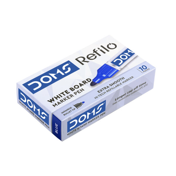 DOMS Refilo White Board Marker – Blue [1-Marker]